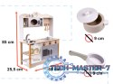 Kuchnia dla dzieci drewniana MDF LULILO KUKETO akcesoria 85cm