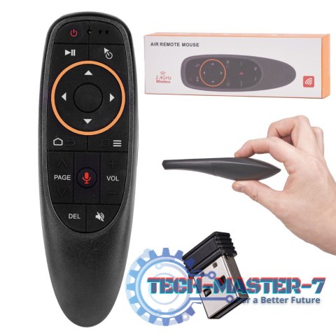 Pilot do telewizora laptopa G10 Smart TV Box z mikrofonem X9 USB nowoczesny