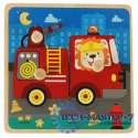 Puzzle drewniane sorter układanka straż pożarna