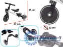 Rowerek Trike Fix Mini biegowy trójkołowy 3w1 z pedałami biały