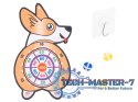 Tarcza Dart z rzutkami piłkami na rzep corgi