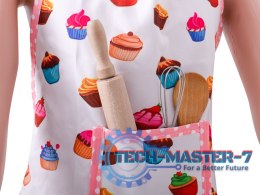 Zestaw kucharza dla dzieci fartuch czapka kucharska rękawica kuchenna + akcesoria