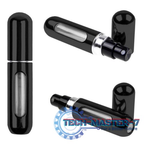 Atomizer podróżny do perfum 5ml dozownik czarny Atomizer podróżny do perfum 5ml dozownik czarny