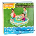 Basen dmuchany ogrodowy 3w1 dla dzieci kółko piłka BESTWAY 51124 122cm