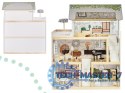Domek dla lalek drewniany LULILO FLORO boho LED 78cm
