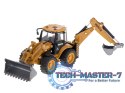 Koparka ładowarka metalowa z ruchomymi łyżkami Die-Cast H-toys 1704 1:50