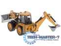 Koparka ładowarka metalowa z ruchomymi łyżkami Die-Cast H-toys 1704 1:50