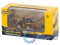 Koparka ładowarka metalowa z ruchomymi łyżkami Die-Cast H-toys 1704 1:50