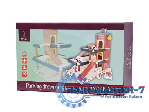 Parking drewniany garaż LULILO GANAO straż pożarna Parking drewniany garaż LULILO GANAO straż pożarna
