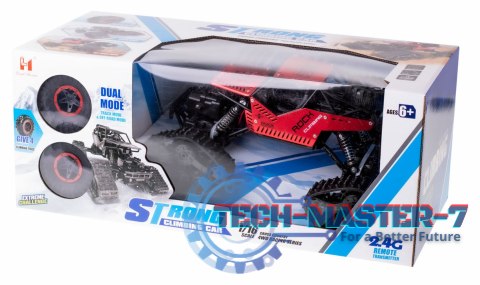 Samochód zdalnie sterowany na pilota RC Rock Crawler 4x4 LHC012 auto 2w1 czerwony Samochód zdalnie sterowany na pilota RC Rock Crawler 4x4 LHC012 auto 2w1 czerwony