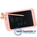 Tablet graficzny do rysowania dla dzieci znikopis tablica ekran LCD 8,5' królik róż
