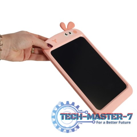 Tablet graficzny do rysowania dla dzieci znikopis tablica ekran LCD 8,5' królik róż Tablet graficzny do rysowania dla dzieci znikopis tablica ekran LCD 8,5' królik róż