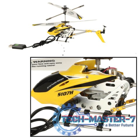 Helikopter zdalnie sterowany na pilota RC SYMA S107H 2.4GHz RTF żółty Helikopter zdalnie sterowany na pilota RC SYMA S107H 2.4GHz RTF żółty