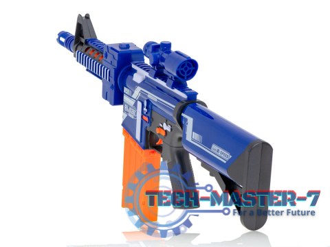Karabin na piankowe strzałki bębenkowy + magazynek + 20 strzałek Karabin na piankowe strzałki bębenkowy + magazynek + 20 strzałek