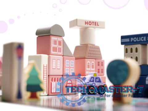 Klocki drewniane edukacyjne miasto puzzle 135el. Klocki drewniane edukacyjne miasto puzzle 135el.