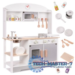 Kuchnia dla dzieci drewniana MDF MODERN CLASSIC akcesoria 82cm