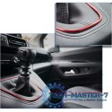 Listwa dekoracyjna do samochodu wciskana tuning 5m czerwona