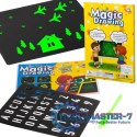 Magiczna tablica do rysowania światłem + długopis UV kreatywny zestaw