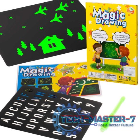 Magiczna tablica do rysowania światłem + długopis UV kreatywny zestaw Magiczna tablica do rysowania światłem + długopis UV kreatywny zestaw