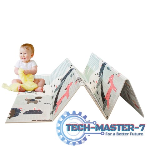 Mata edukacyjna dwustronna składana ulica las 177 x 198 x 1 cm Mata edukacyjna dwustronna składana ulica las 177 x 198 x 1 cm