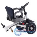 Rowerek Trójkołowy Trike Fix 3w1 z daszkiem obracany regulowany spacerówka prowadnik pasy V3 szary