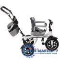 Rowerek Trójkołowy Trike Fix 3w1 z daszkiem obracany regulowany spacerówka prowadnik pasy V3 szary