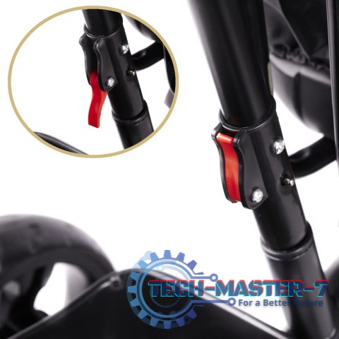 Rowerek trójkołowy Trike Fix Lite 3w1 z daszkiem obracany regulowany spacerówka prowadnik pasy granatowy Rowerek trójkołowy Trike Fix Lite 3w1 z daszkiem obracany regulowany spacerówka prowadnik pasy granatowy