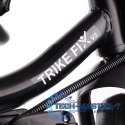 Rowerek trójkołowy Trike Fix Lite 3w1 z daszkiem obracany regulowany spacerówka prowadnik pasy granatowy