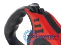 Smycz automatyczna taśma 5m dla psa do 14kg czerwo