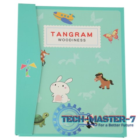 Tangram książeczka magnetyczna układanka montessori klocki gra logiczna 3D Tangram książeczka magnetyczna układanka montessori klocki gra logiczna 3D