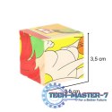 Klocki drewniane edukacyjne puzzle układanka kostki Farma 6w1 9el.