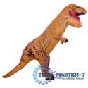 Kostium strój karnawałowy przebranie dmuchany dinozaur T-REX Gigant brązowy 1.5-1.9m
