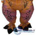 Kostium strój karnawałowy przebranie dmuchany dinozaur T-REX Gigant brązowy 1.5-1.9m