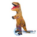 Kostium strój karnawałowy przebranie dmuchany dinozaur T-REX Gigant brązowy 1.5-1.9m