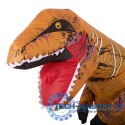 Kostium strój karnawałowy przebranie dmuchany dinozaur T-REX Gigant brązowy 1.5-1.9m