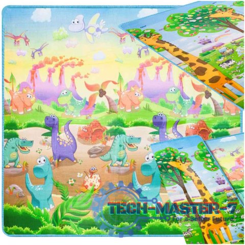 Mata edukacyjna piankowa dwustronna składana ZOO 200 x 180 x 1 cm Mata edukacyjna piankowa dwustronna składana ZOO 200 x 180 x 1 cm