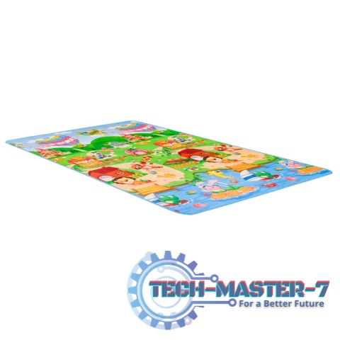 Mata edukacyjna piankowa dwustronna składana bajkowy świat 180 x 120 cm Mata edukacyjna piankowa dwustronna składana bajkowy świat 180 x 120 cm