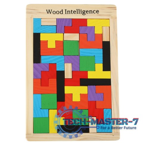 Puzzle drewniane układanka tetris klocki 40el. Puzzle drewniane układanka tetris klocki 40el.