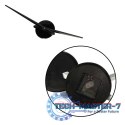 Zegar ścienny naklejany DIY duży regulowany 80-120cm czarny 12 cyfr