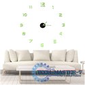 Zegar ścienny naklejany DIY fluorescencyjny regulowany 50-60cm 12 cyfr