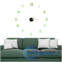 Zegar ścienny naklejany DIY fluorescencyjny regulowany 50-60cm 12 cyfr