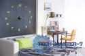 Zegar ścienny naklejany DIY fluorescencyjny regulowany 50-60cm 12 cyfr