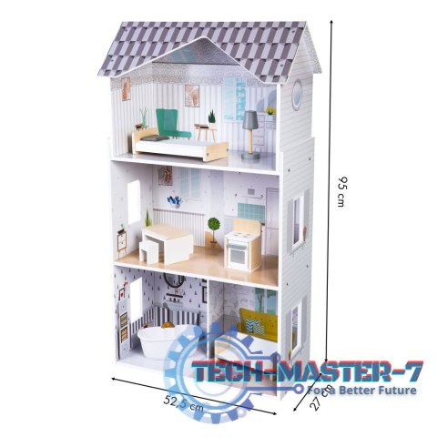 Domek dla lalek z meblami Rezydencja Grace ECOTOYS ECOTOYS Domek dla lalek z meblami Rezydencja Grace ECOTOYS ECOTOYS