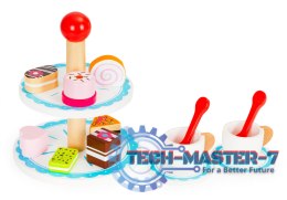 Drewniane ciastka cukiernia patera zestaw ECOTOYS ECOTOYS