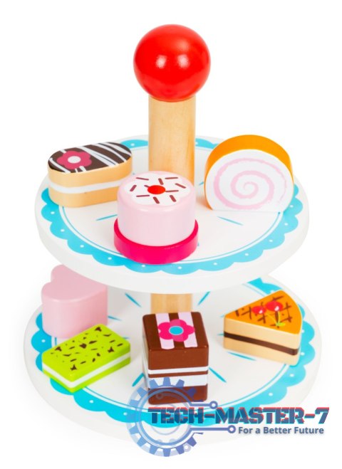 Drewniane ciastka cukiernia patera zestaw ECOTOYS ECOTOYS Drewniane ciastka cukiernia patera zestaw ECOTOYS ECOTOYS