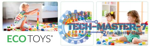 Drewniany pociąg duże klocki edukacyjne alfabet ECOTOYS ECOTOYS Drewniany pociąg duże klocki edukacyjne alfabet ECOTOYS ECOTOYS
