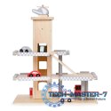 Duży drewniany tor garaż parking z windą + autka ECOTOYS ECOTOYS