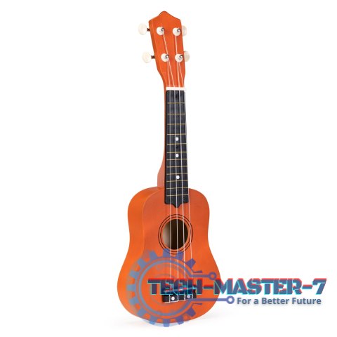 Gitara ukulele dla dzieci drewniana 4 struny nylonowe ECOTOYS ECOTOYS Gitara ukulele dla dzieci drewniana 4 struny nylonowe ECOTOYS ECOTOYS