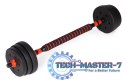 Hantle regulowane 2 x 10kg sztanga zestaw 20kg gryf ModernHome