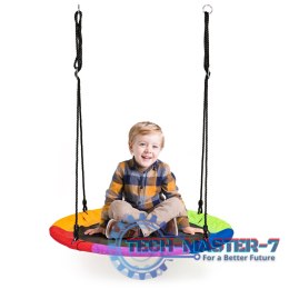 Huśtawka ogrodowa bocianie gniazdo 100cm ECOTOYS wielokolorowa ECOTOYS